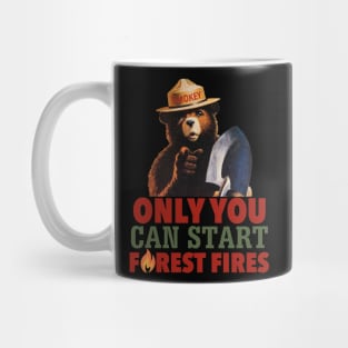 Smokey The Bear Only You Can Start Forest Fires (colorized) Mug